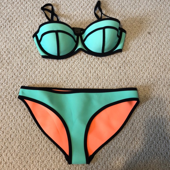 Turquoise Triangl Bikini - Picture 2 of 8
